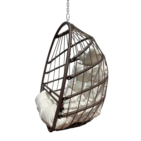 Klappbarer UV-beständiger Hängesessel mit Ständer, Tragfähigkeit 350 lbs