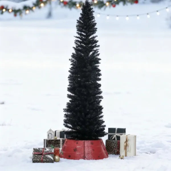 Bleistift-Weihnachtsbaum mit stabilem Sockel, perfekt für moderne Feiertagsdekoration