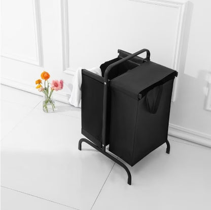 2-stufiger Wäschekorb 110 Liter Großer Oxford Wäschekorb Sortierer