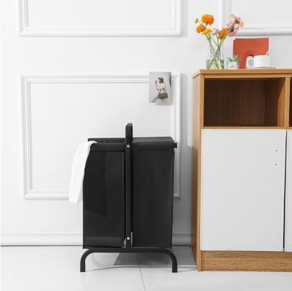 2-stufiger Wäschekorb 110 Liter Großer Oxford Wäschekorb Sortierer