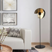 Amber Glass Floor Lamp For Living Or Bedroom