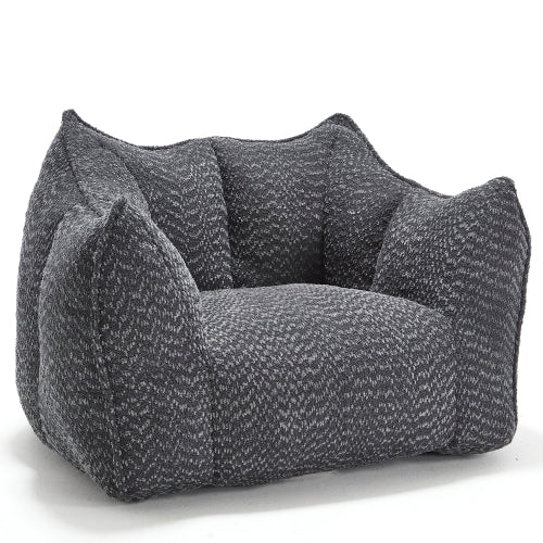 Komprimierter Plüsch-Sitzsack-Sofa-Couch – Mit Hochleistungs-Schaum gefüllt, ultra-weicher Bouclé-Liegestuhl für eine oder zwei Personen, gemütliche Sitzgelegenheit im Wohnzimmer zum Lesen, Spielen und Entspannen, platzsparend vakuumverpackt
