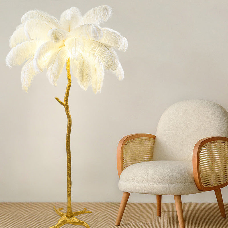 Schlafzimmer Nachttisch Federnlampe Kupferlampe Stehlampe