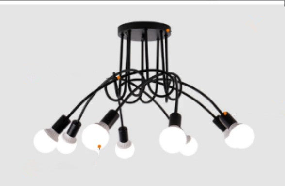 Minimalist Iron Tube Chandelier