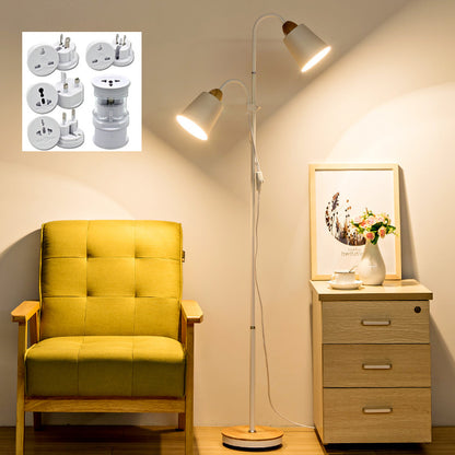 Doppelköpfige Stehlampe für Wohnzimmer Schlafzimmer Nachttisch