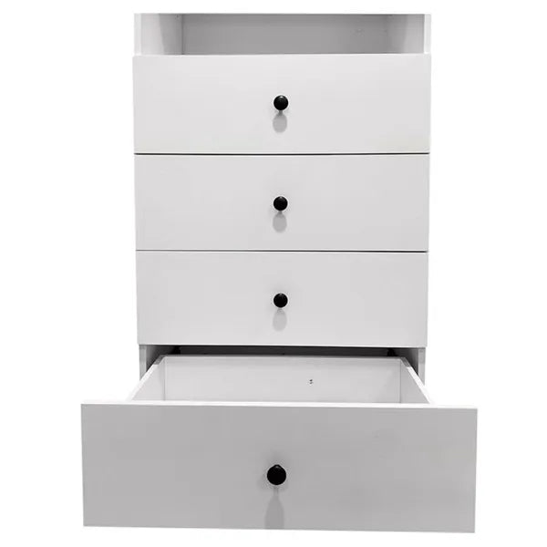 Livelylodge Modulares Kleiderschrank - Freistehender Weißer Schrank mit Geräumigen Stauraumregalen und Kleiderstangen 70,86"B x 16,04"T x 70,86"H