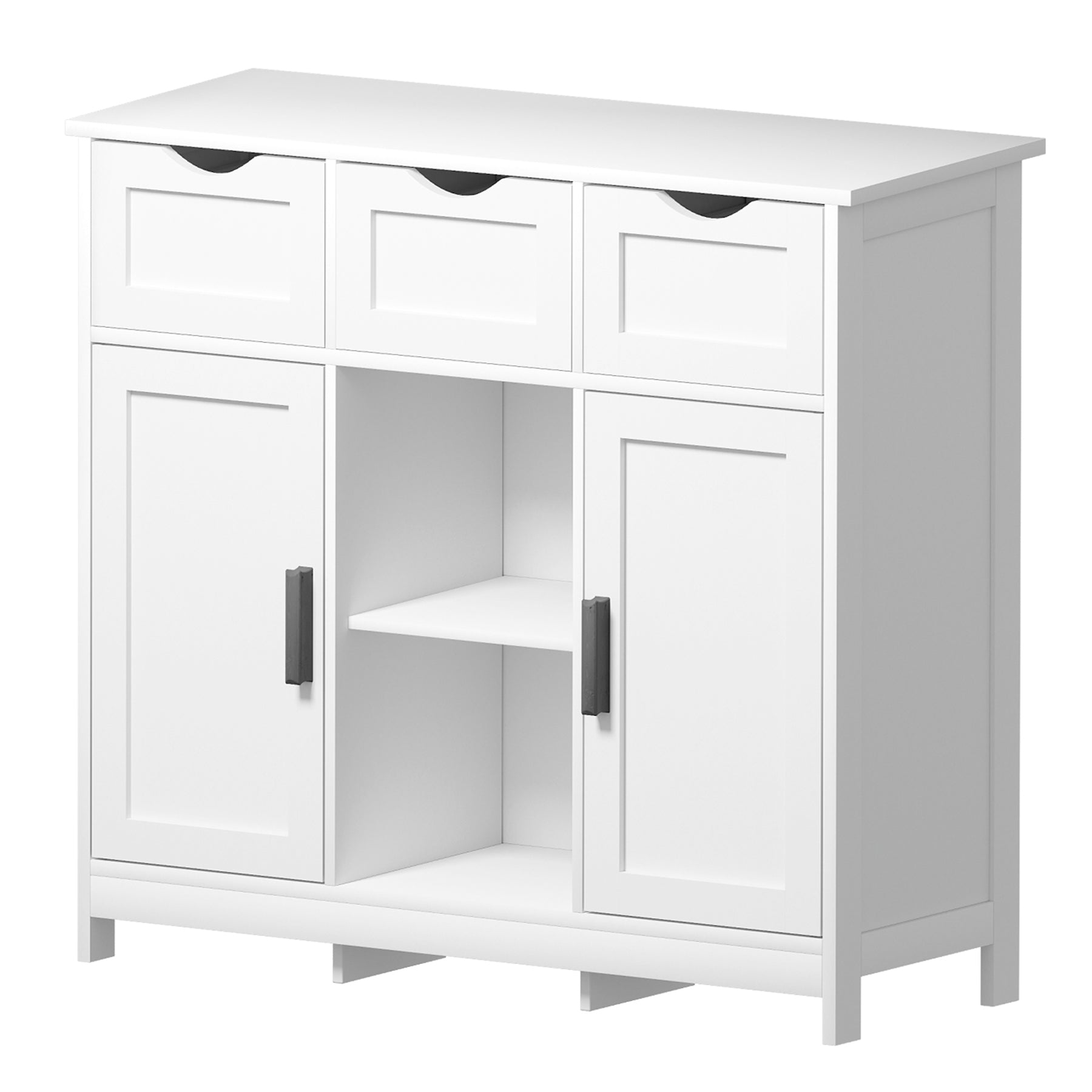 Versatile Wood Storage Cabinet