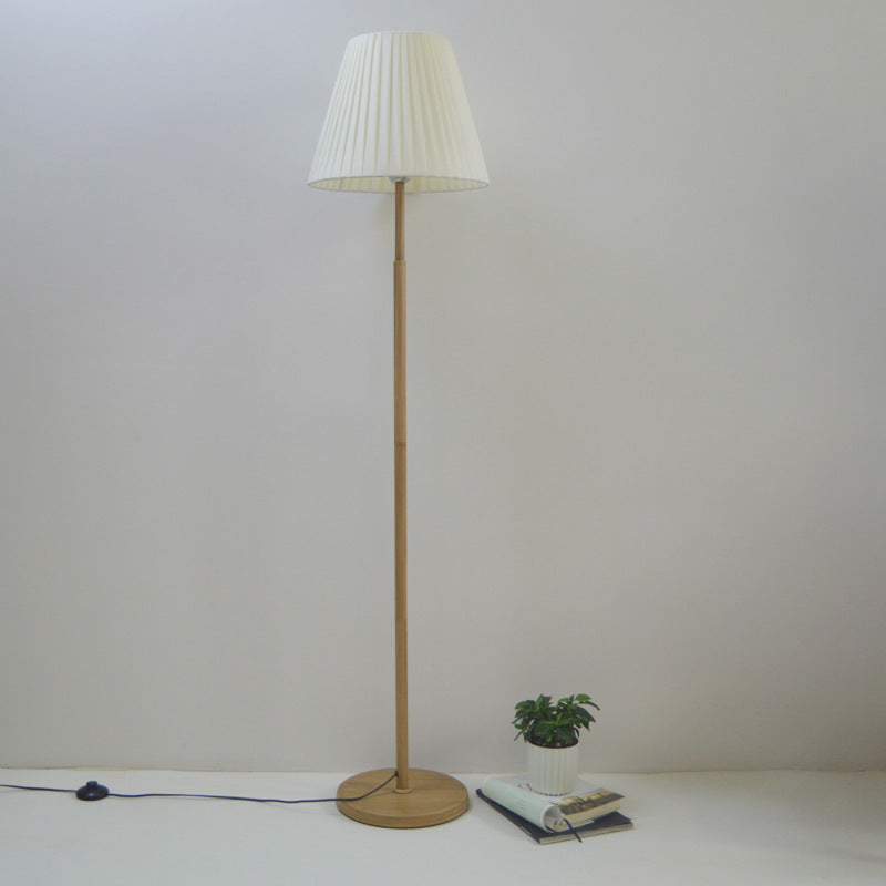 Einfache moderne Stoff-Wärmfarbe vertikale Stehlampe