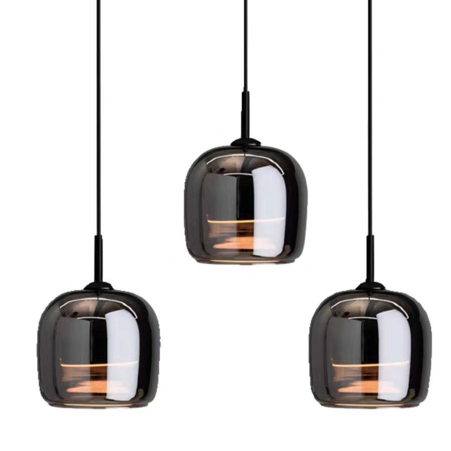 Italian Minimalist Dining Room Glass Chandelier