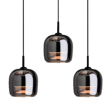 Italian Minimalist Dining Room Glass Chandelier