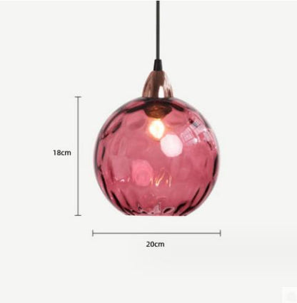 Modern Minimalist Lamp Bedroom Creative Glass Chandelier