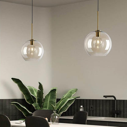 Kreativer Glasleuchter Retro Restaurant Nachttischlampe