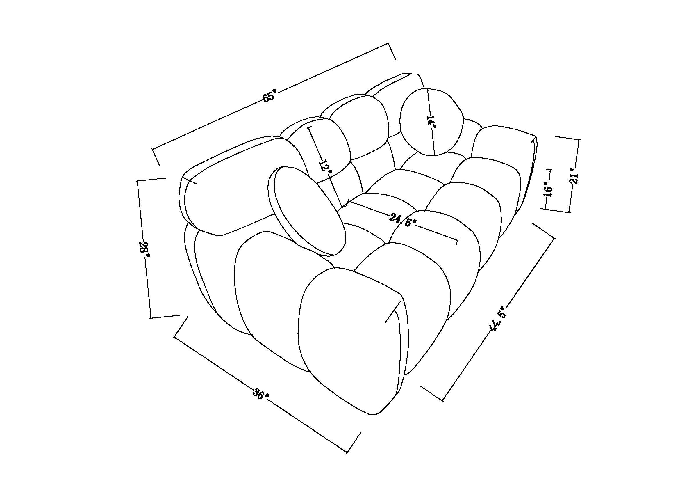 64,96 Länge, 35,83 Zoll Tiefe, menschliche Körperstruktur für US-Amerikaner, Marshmallow-Sofa, Bouclé-Sofa, 2-Sitzer, Olivgrün BOUCLE