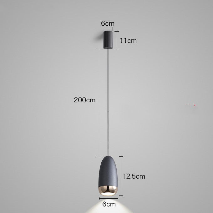 Netzberühmte Kleine Kronleuchter LED Kreativer Kugellampenkopf Nachttisch-Hänge-Drahtlampe