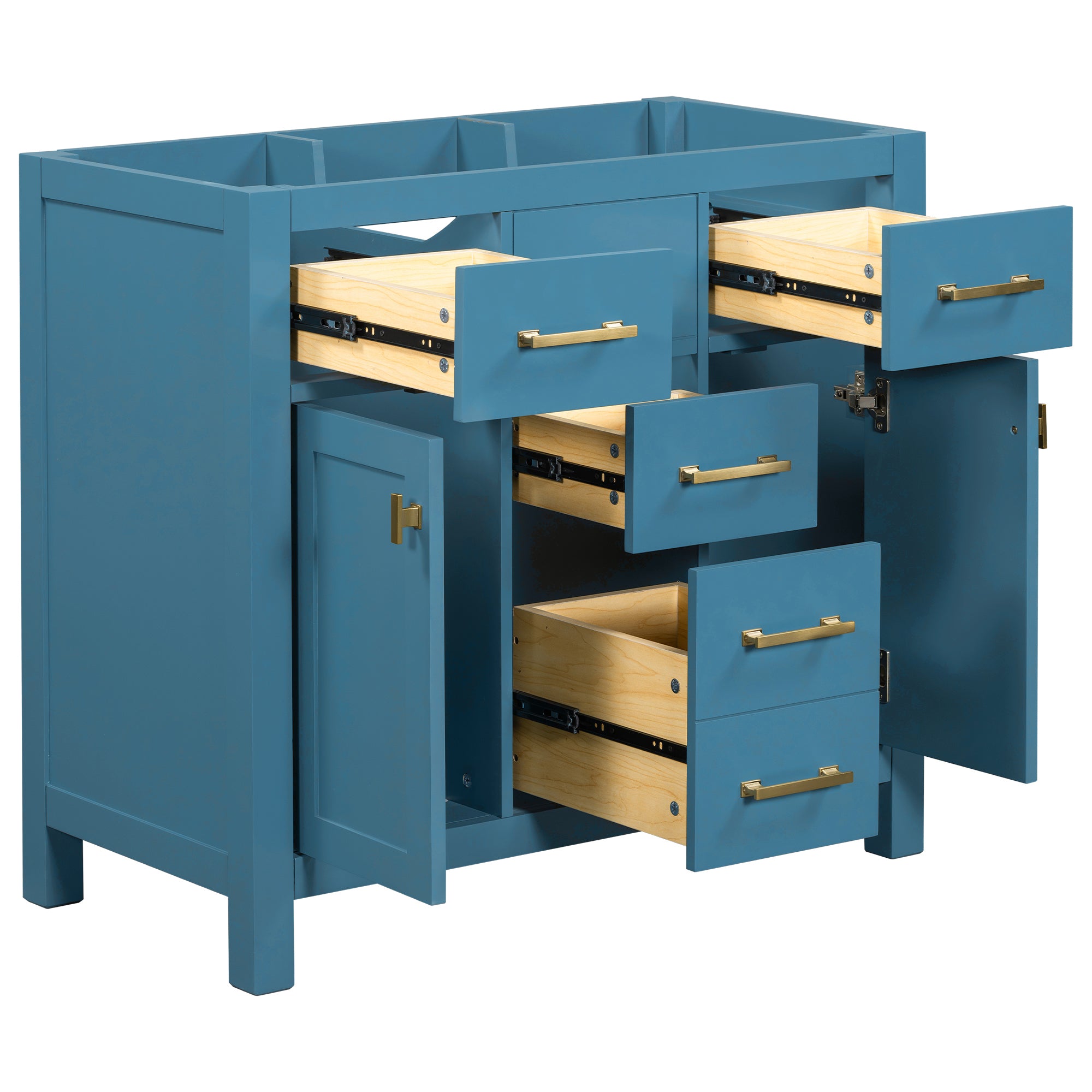 Wood Freestanding Bathroom Cupboard