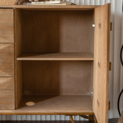 Kommode mit 9 Schubladen, Moderne Kommoden und Schubladenschränke, TV-Ständer, Helle Holzkommode für Schlafzimmer, Wohnzimmer, Flur