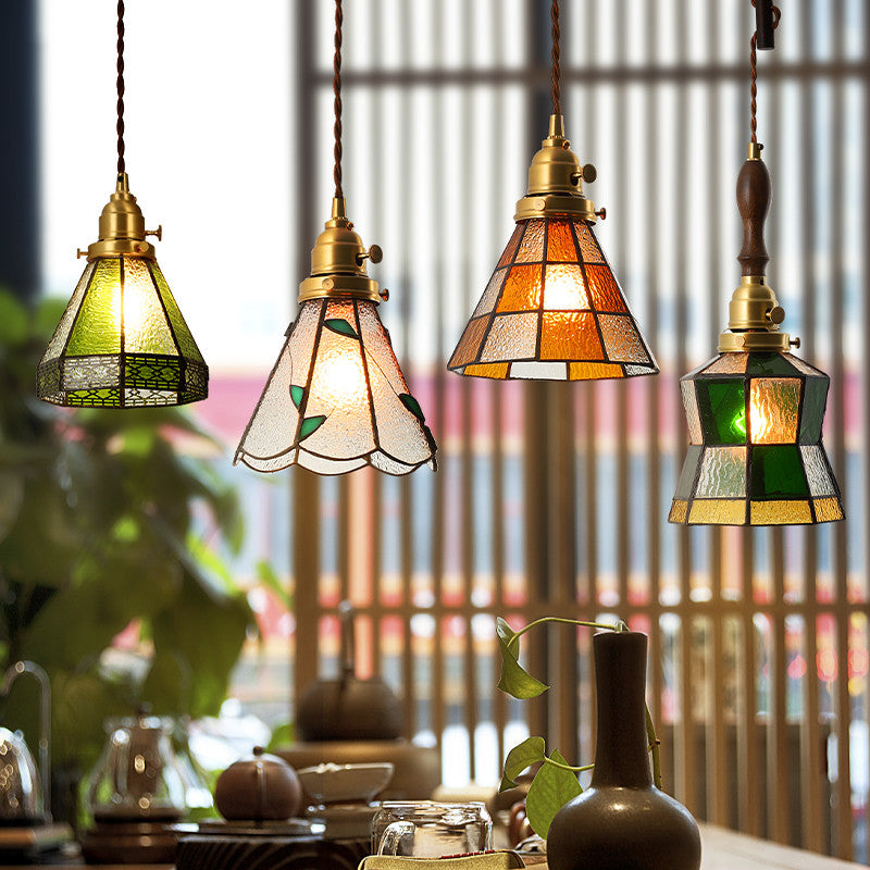 Japanisches Retro-Restaurant-Schlafzimmer-Homestay-Messing-Glas-Kronleuchter