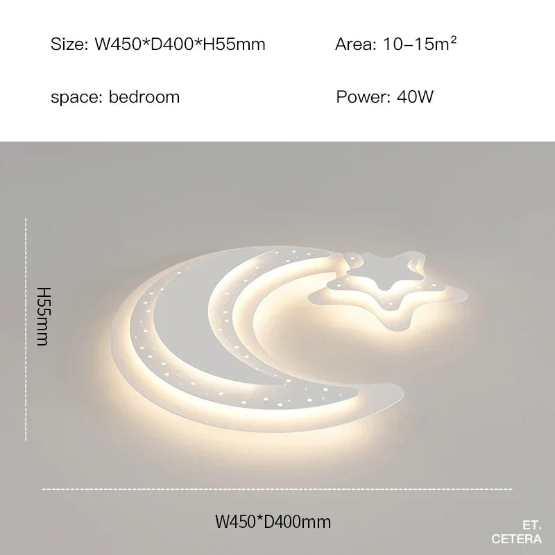 Stars Moon LED Chandelier