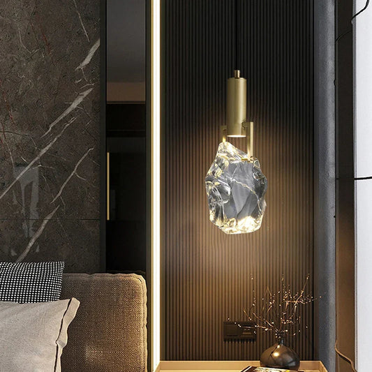 Decorbites™ Kristall-Eisen-Nachttischleuchter: Nordisches Licht-Luxus-Postmodernes Design