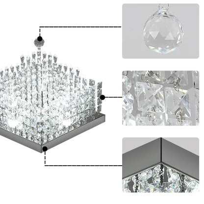 DecorBites™ Crystal LED Chandelier Ceiling Lamp for Luxe Home Decor