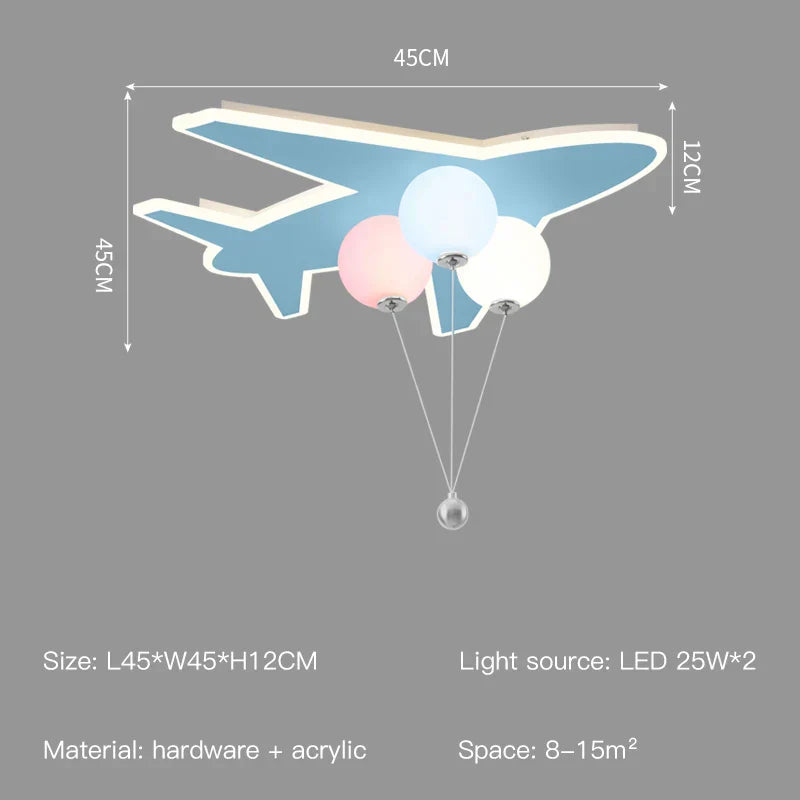 Cloud Aircraft Remote Chandelier