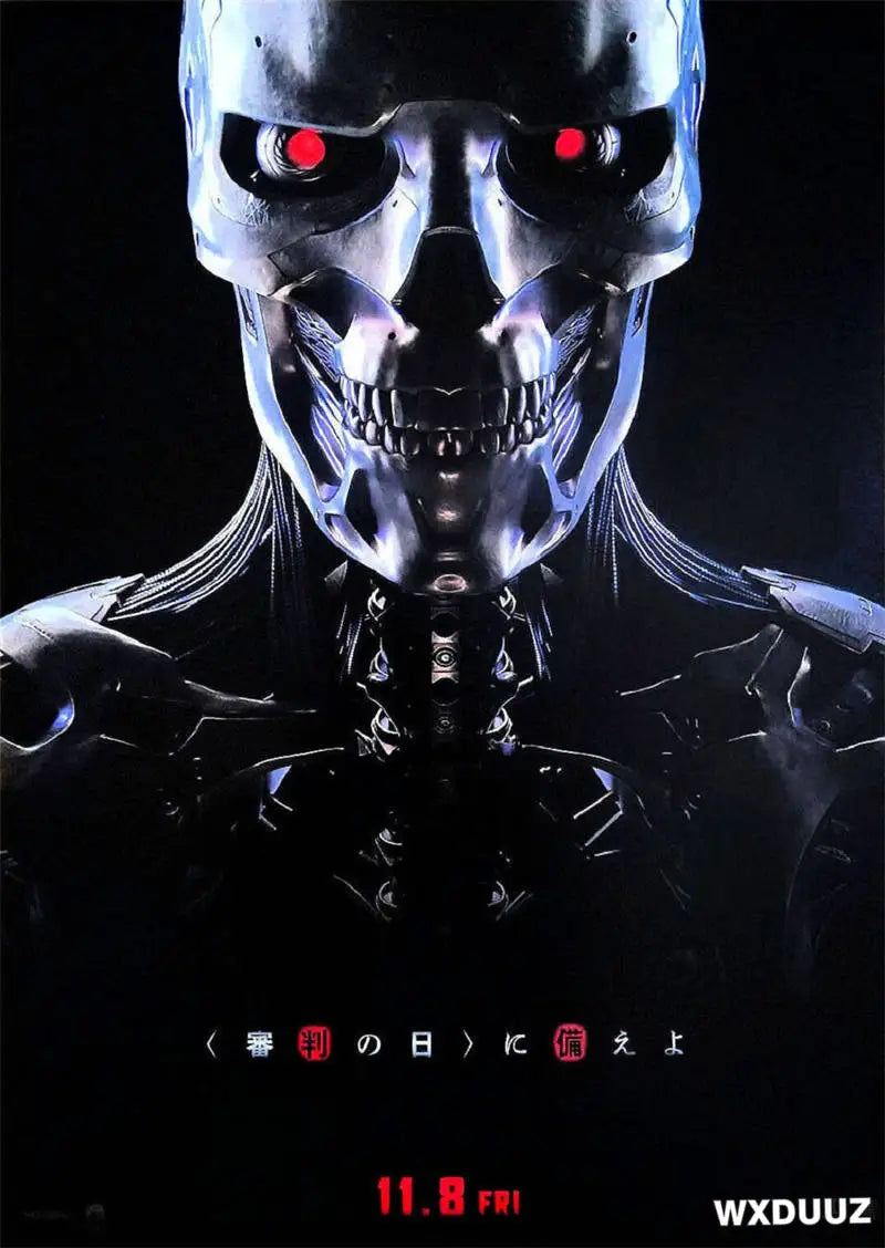 80s Movie TV The Terminator Home Decor Nursery Kids Room Poster Wall Art Bar Cafe Interior Art Decor Posters Canvas Painting