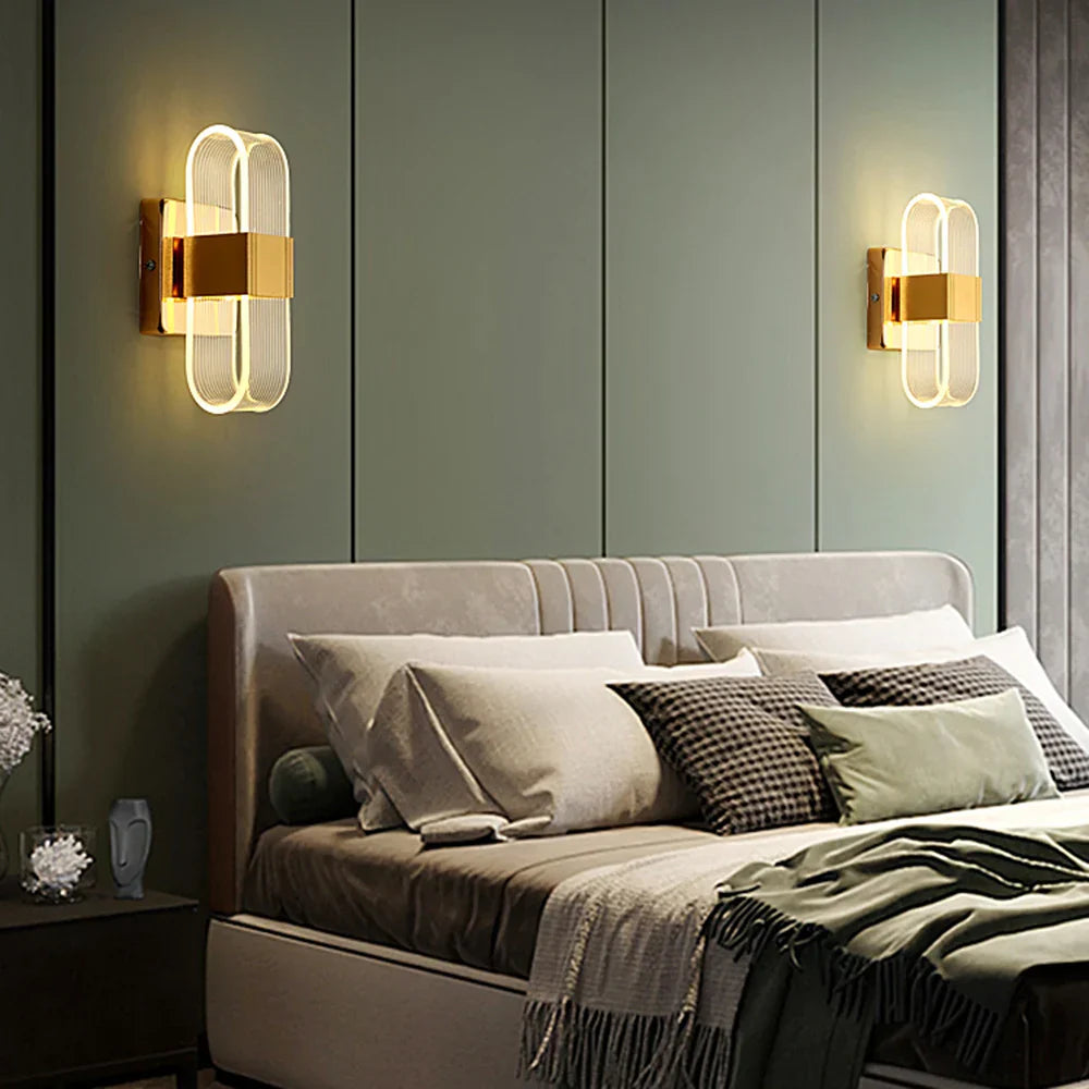 DecorBites™ Elliptical LED Wall Lamp for Home Decor Bedside Lighting in Bedroom Living Room