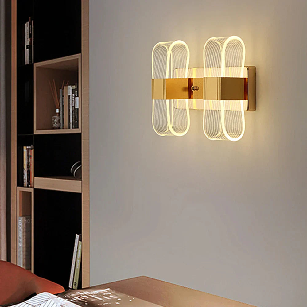 DecorBites™ Elliptical LED Wall Lamp for Home Decor Bedside Lighting in Bedroom Living Room