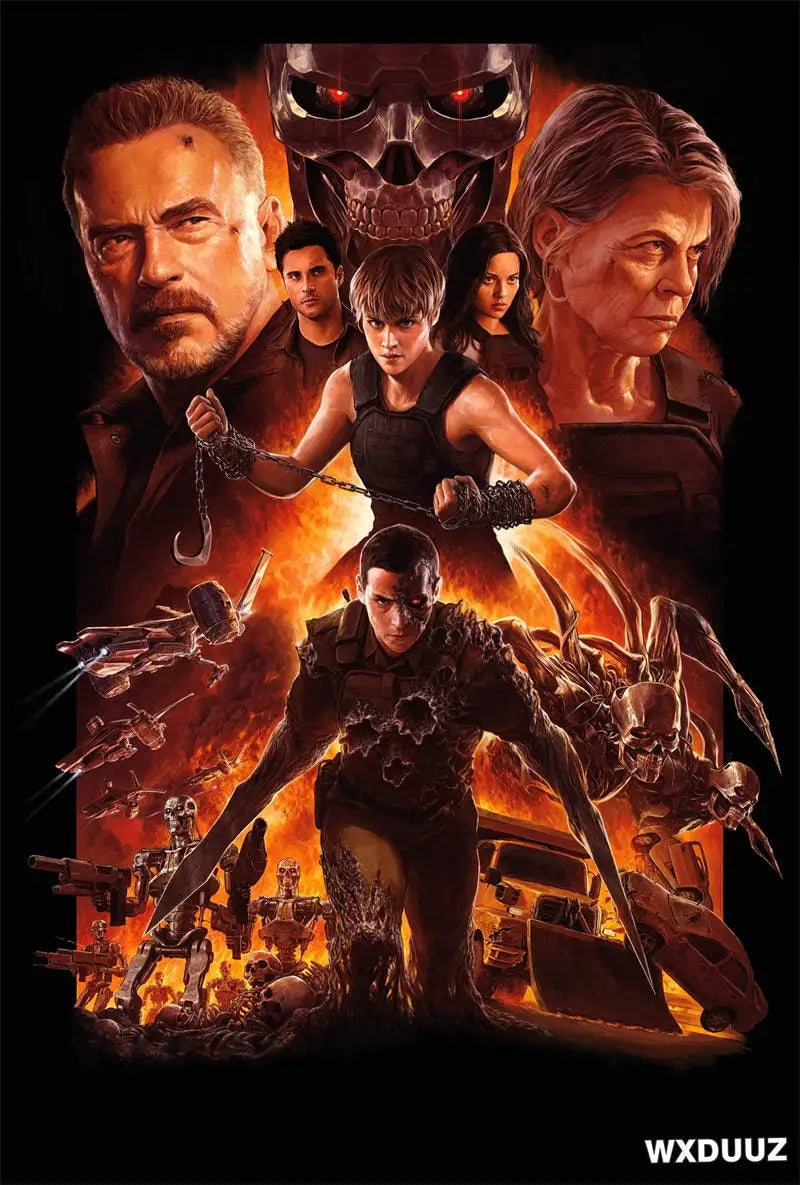 80s Movie TV The Terminator Home Decor Nursery Kids Room Poster Wall Art Bar Cafe Interior Art Decor Posters Canvas Painting