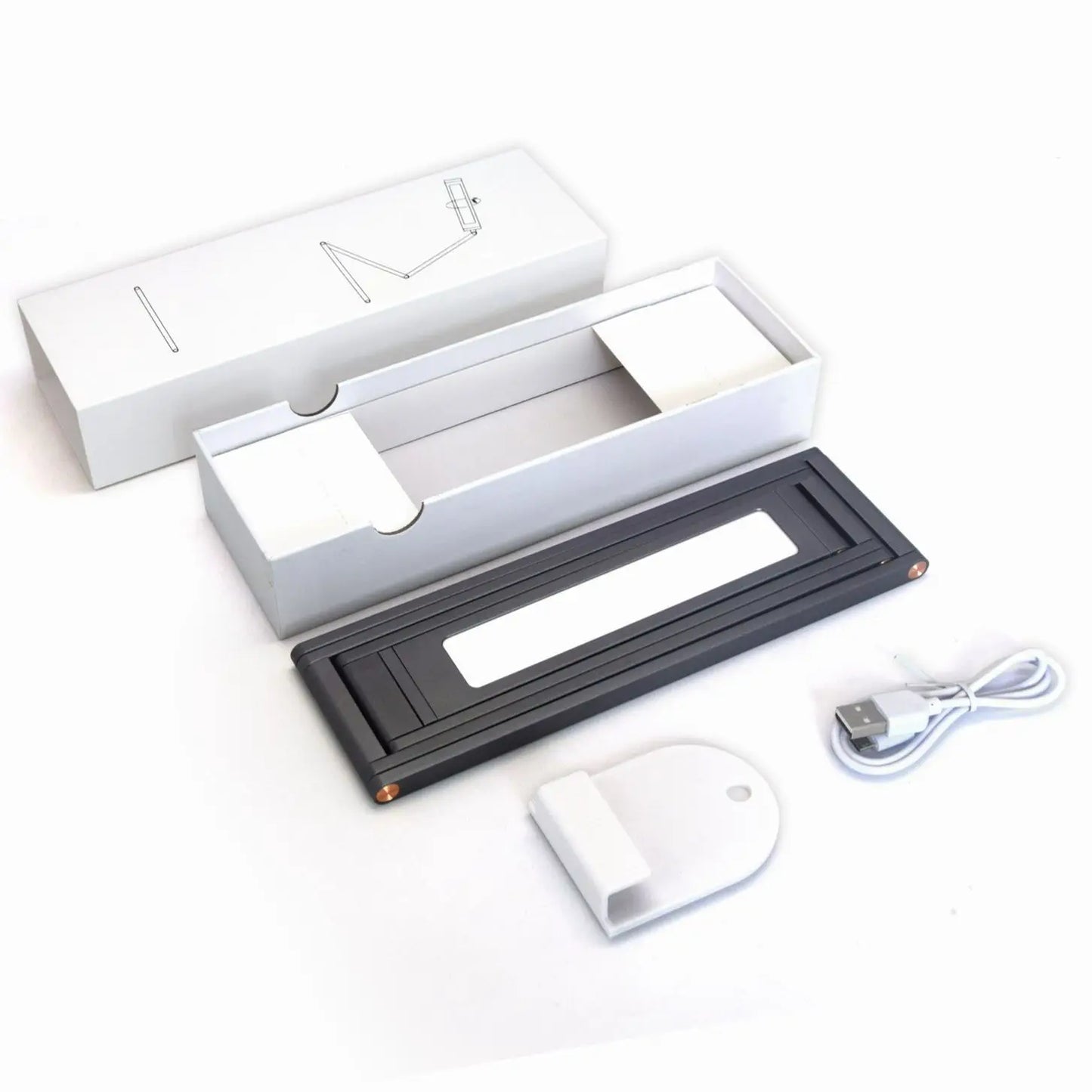 Decorbites™ Abblendbare LED-Schreibtischlampe – Tragbar, Klappbar, USB-Ladung, Energie sparend für Studium & Arbeit