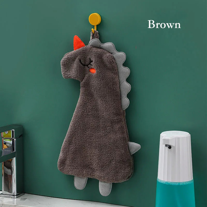 DecorBites™ Double-layer Coral Velvet Hand Towel: Absorbent, Quick Dry, Skin-friendly Kitchen Bathroom Towels