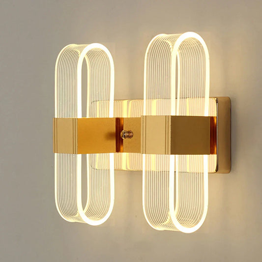 Decorbites™ elliptische LED-Wandleuchte für Heimdekoration und Nachttischbeleuchtung im Schlafzimmer und Wohnzimmer