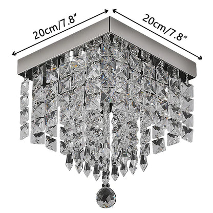 DecorBites™ Crystal LED Chandelier Ceiling Lamp for Luxe Home Decor