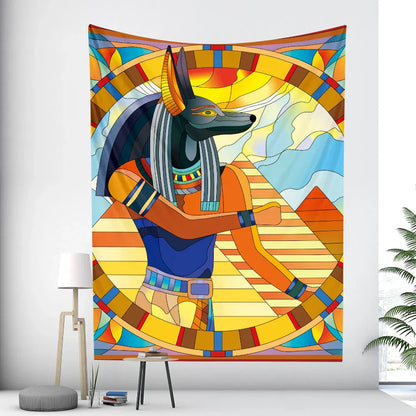 Decorbites™ Ägyptische Psychedelische Wandfriese Wandbehang Hippie Boho Tarot-Dekoration