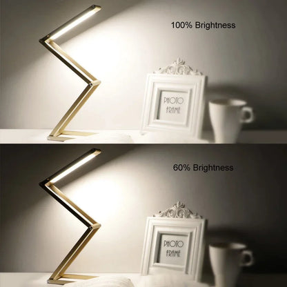 Decorbites™ Abblendbare LED-Schreibtischlampe – Tragbar, Klappbar, USB-Ladung, Energie sparend für Studium & Arbeit