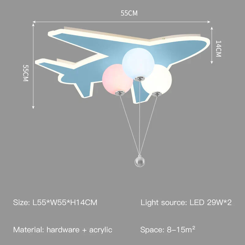 Cloud Aircraft Remote Chandelier