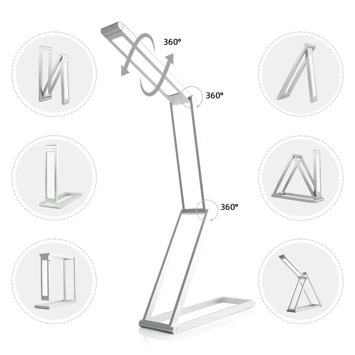 Decorbites™ Abblendbare LED-Schreibtischlampe – Tragbar, Klappbar, USB-Ladung, Energie sparend für Studium & Arbeit