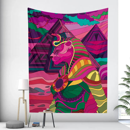 Decorbites™ Ägyptische Psychedelische Wandfriese Wandbehang Hippie Boho Tarot-Dekoration