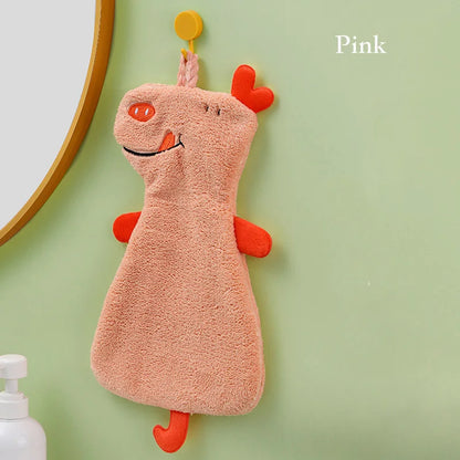 DecorBites™ Double-layer Coral Velvet Hand Towel: Absorbent, Quick Dry, Skin-friendly Kitchen Bathroom Towels