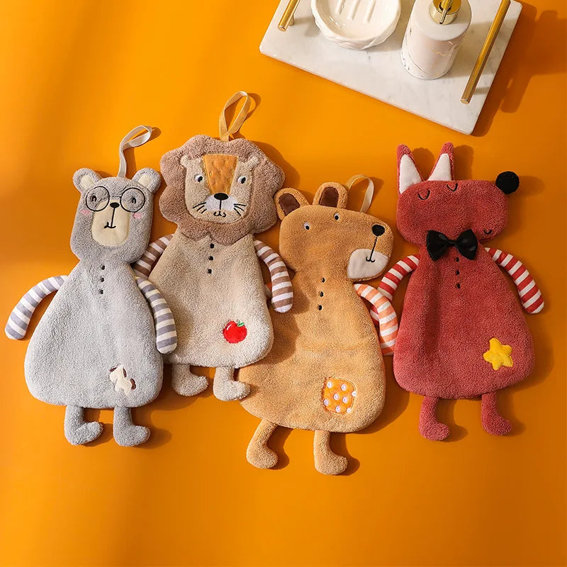 Coral Velvet Hand Towel