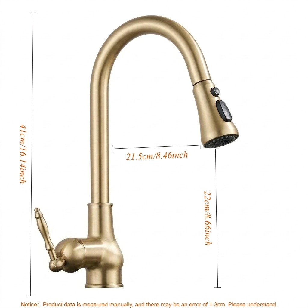Bronze Articulated Kitchen Faucet