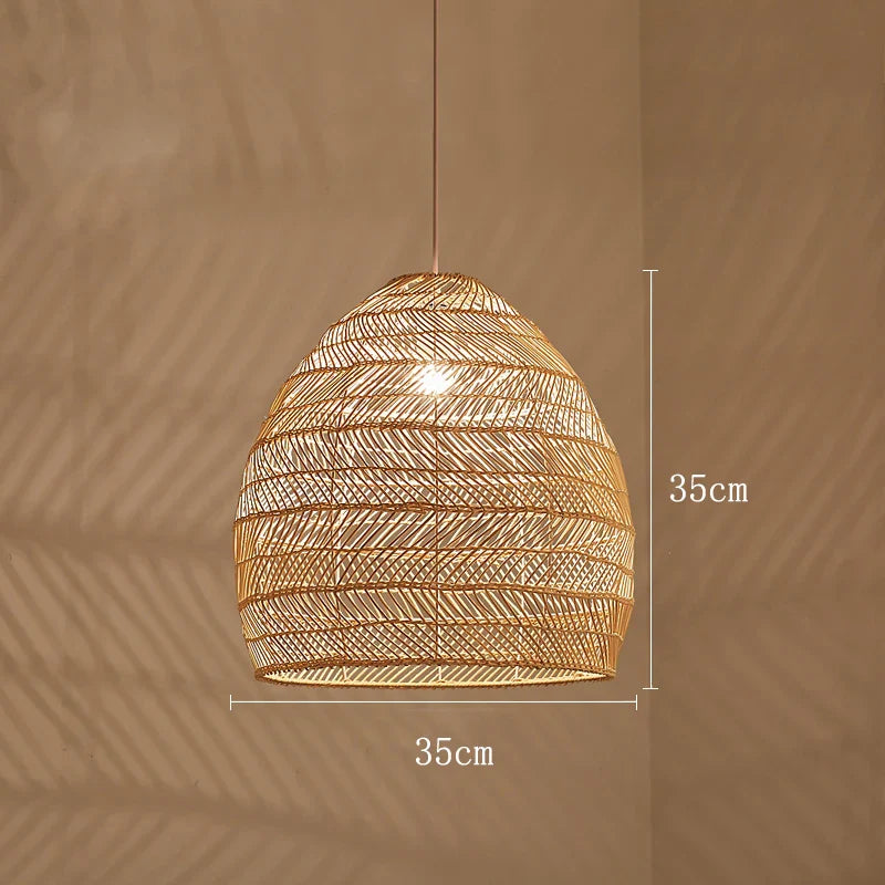 Handmade Chinese Style Rattan Pendant Light