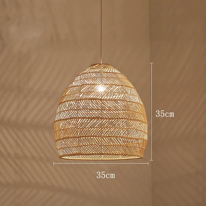 Handmade Chinese Style Rattan Pendant Light