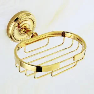 Gold Brass Accessory Set