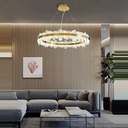 Decorbites™ Goldener Edelstahl-LED-Designer-Kronleuchter für das Esszimmer