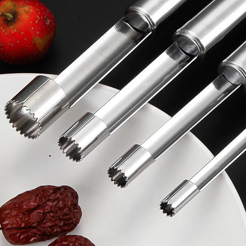 Decorbites™ Fruchtkern-Entferner Schneidmesser, Edelstahl-Apfel-Birnen-Dattel-Dreher