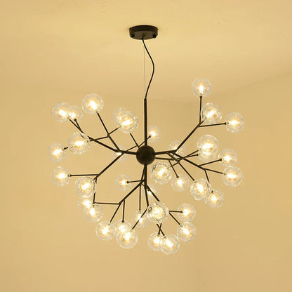 Decorbites™ Heracleum Firefly Glas-Kugelleuchter: Goldener Luxusbeleuchtung für Esszimmer, Küche und Treppenhaus