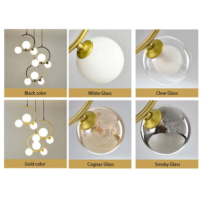 Decorbites™ Glas-Kugelleuchte | Moderne nordische G9 LED Lampe für Wohnzimmer & Schlafzimmer