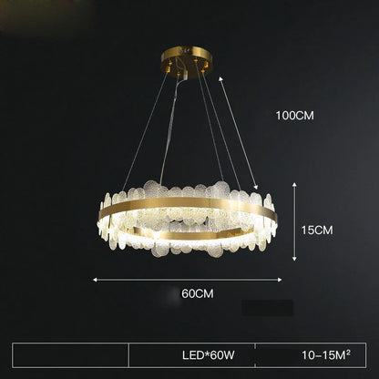 Decorbites™ Goldener Edelstahl-LED-Designer-Kronleuchter für das Esszimmer