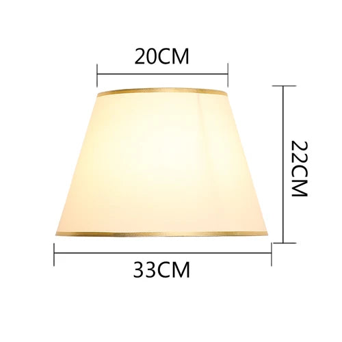Gold Edge Cloth Lampshade